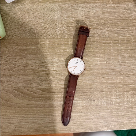 Daniel Wellington Rose Gold and Brown Watch